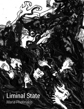 Multiple figures struggling against a dark tide Multiple figures struggling against a dark tide
